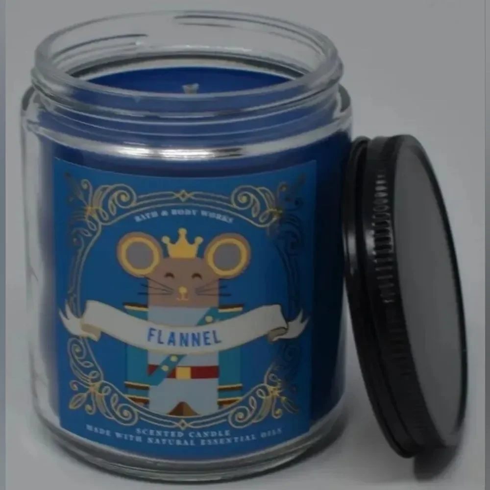 Bath & Body Works Flannel Mason Jar Single Wick Candle 7oz